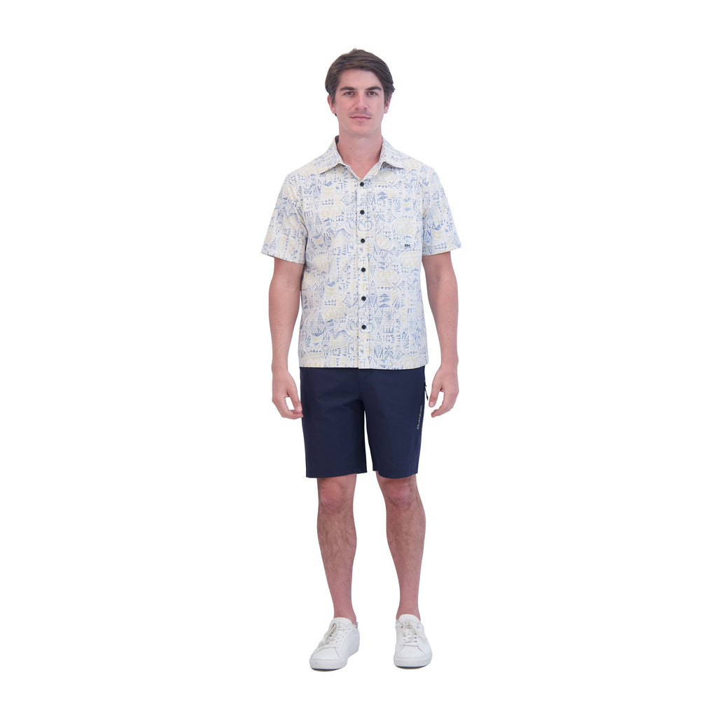 Dakine Aloha Button Down Short Sleeve Shirt - DK Stamp Print