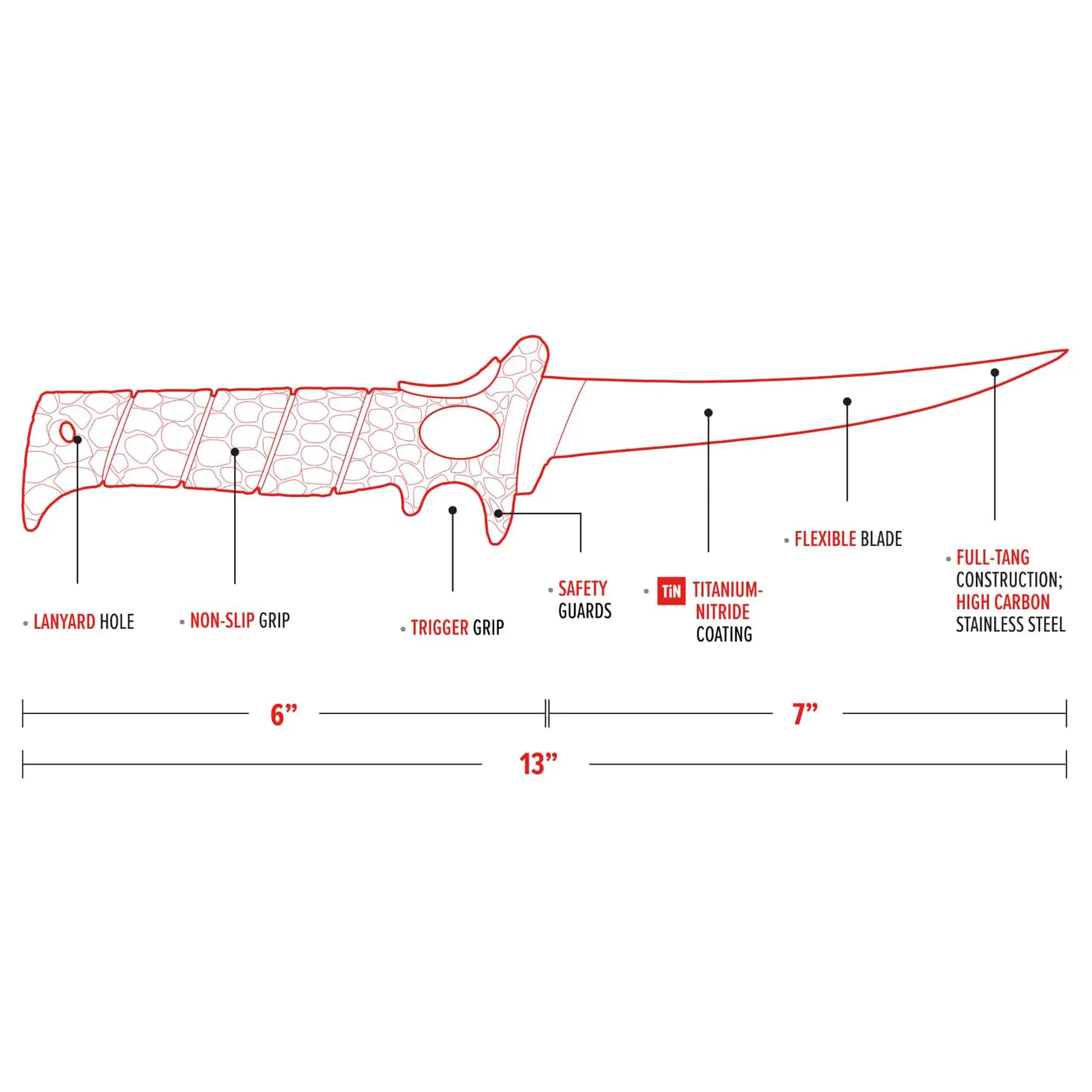 Bubba 7 Tapered Flex Fillet Knife