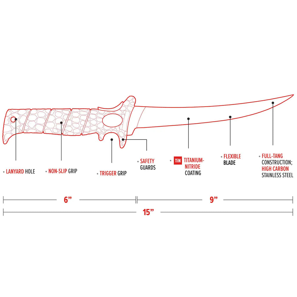 Bubba 9 Tapered Flex Fillet Knife